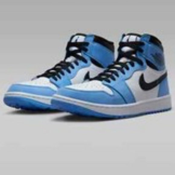 Nike High Top Sneakers - Black, Blue, and White - Picture 1 of 8